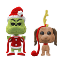 Funko Pop! How the Grinch Stole Christmas! - The Grinch & Max Flocked - 2-Pack