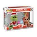 Funko Pop! How the Grinch Stole Christmas! - The Grinch & Max Flocked - 2-Pack