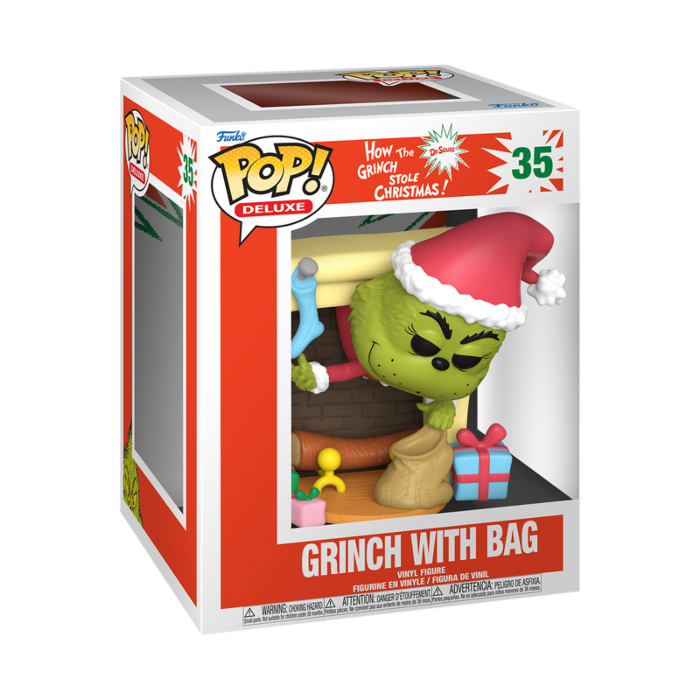 Funko Pop! How the Grinch Stole Christmas! - The Grinch with Bag Deluxe