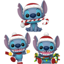 Funko Pop! Lilo & Stitch - Holiday - Santa Stitch - Bundle (Set of 3)