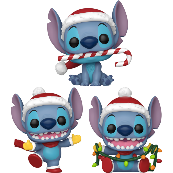 Funko Pop! Lilo & Stitch - Holiday - Santa Stitch - Bundle (Set of 3)