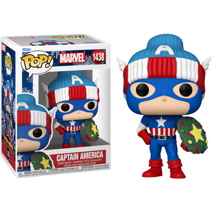 Funko Pop! Marvel - Captain America (Holiday)