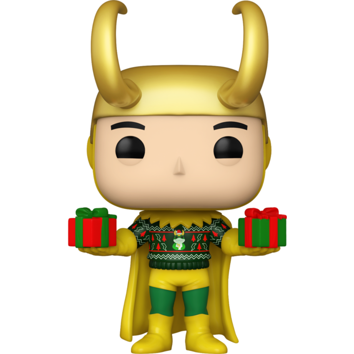Funko Pop! Marvel - Loki with Sweater Holiday Metallic