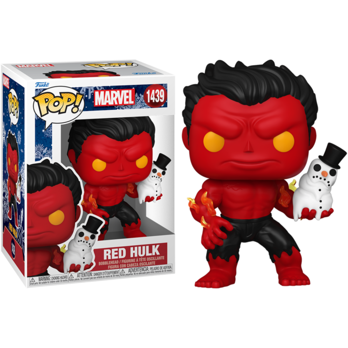 Funko Pop! Marvel - Red Hulk with Snowman (Holiday)