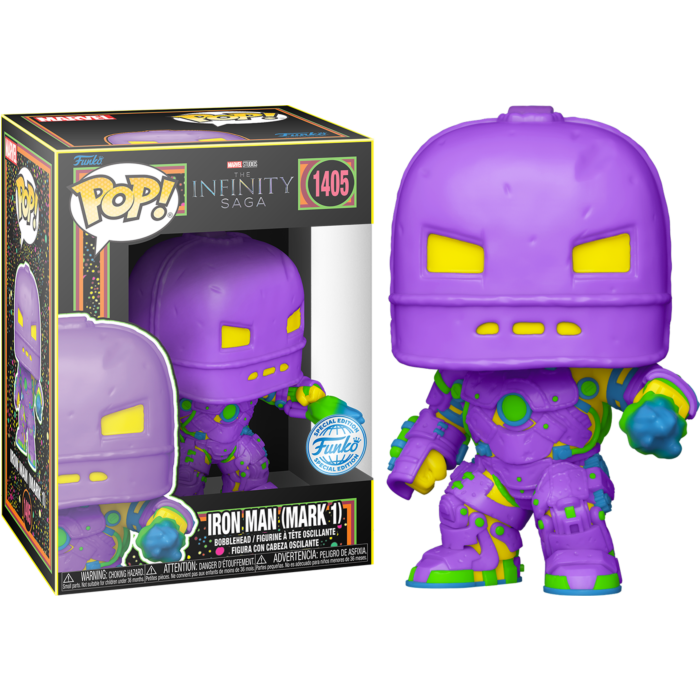 Funko Pop! Marvel - The Infinity Saga - Iron Man (Mark 1) Blacklight