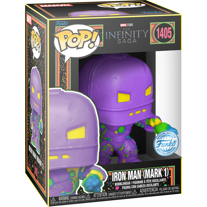 Funko Pop! Marvel - The Infinity Saga - Iron Man (Mark 1) Blacklight