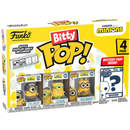 Funko Pop! Minions - Eye Matie, Au Naturel, Cro-Minion & Mystery Bitty - 4 Pack - The Amazing Collectables