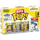 Funko Pop! Minions - Roller Skating Stuart, Pajama Bob, Kung Fu Kevin & Mystery Bitty - 4 Pack - The Amazing Collectables