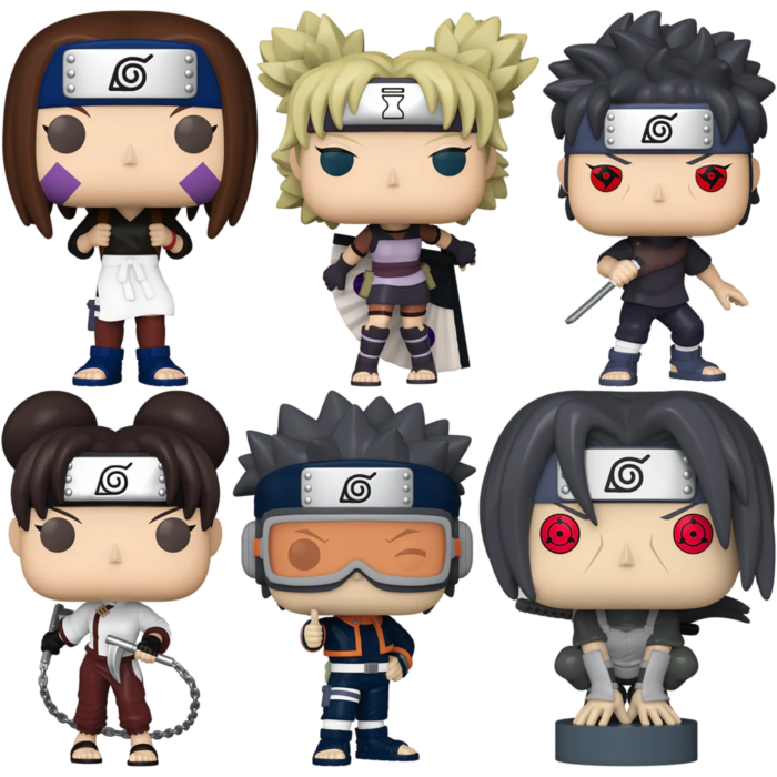 Funko Pop! Naruto: Shippuden - Hidden Leaf Shinobi - Bundle (Set of 6) - The Amazing Collectables