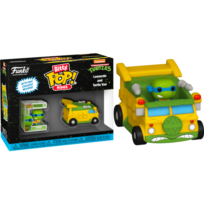 Funko Pop! Rides - Teenage Mutant Ninja Turtles - Leonardo and Turtle Van Bitty