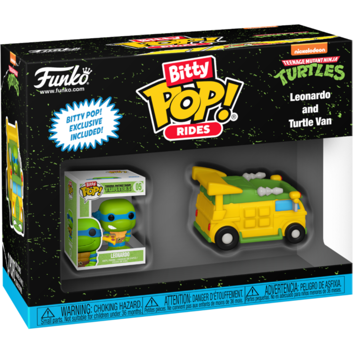 Funko Pop! Rides - Teenage Mutant Ninja Turtles - Leonardo and Turtle Van Bitty