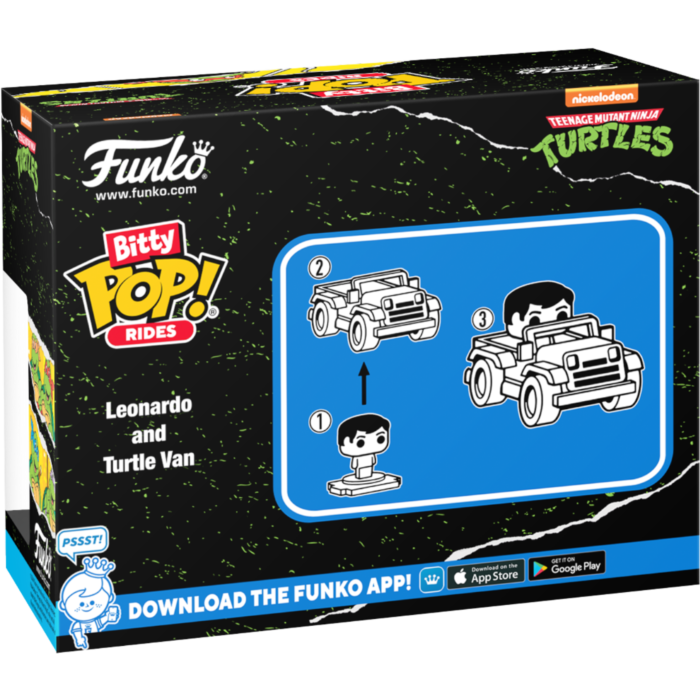 Funko Pop! Rides - Teenage Mutant Ninja Turtles - Leonardo and Turtle Van Bitty