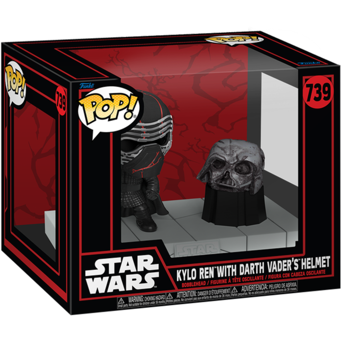 Funko Pop! Star Wars - Dark Side - Kylo Ren with Darth Vader's Helmet Deluxe