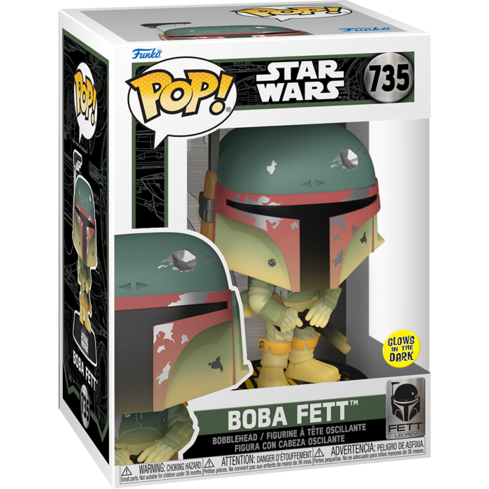 Funko Pop! Star Wars - Fett Legacy - Boba Fett with Rifle Glow-in-the-Dark