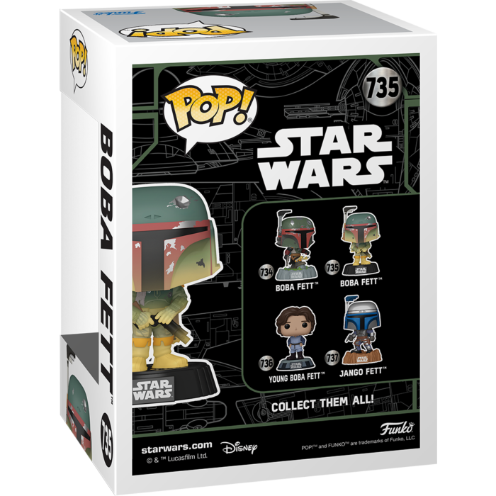 Funko Pop! Star Wars - Fett Legacy - Boba Fett with Rifle Glow-in-the-Dark