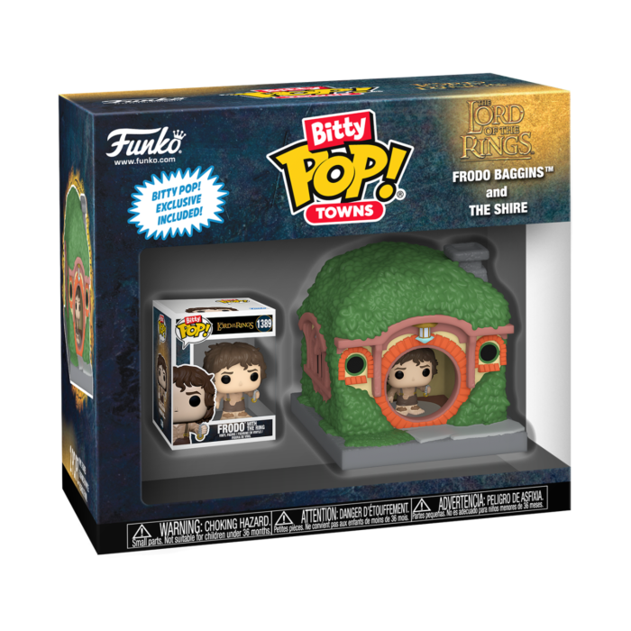 Funko Pop! The Lord of the Rings - Frodo Baggins & The Shire Bitty Town