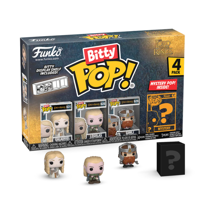Funko Pop! The Lord of the Rings - Galadriel, Legolas, Gimli & Mystery Bitty - 4 Pack - The Amazing Collectables