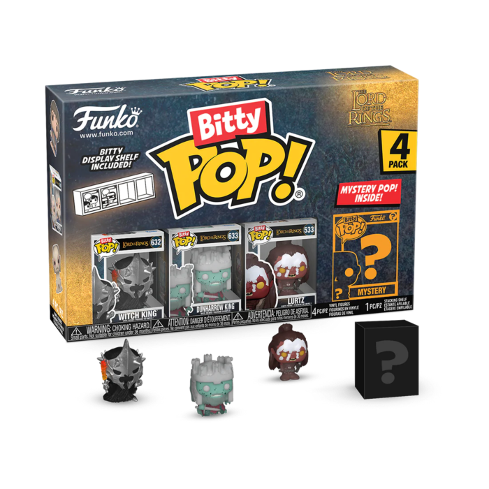 Funko Pop! The Lord of the Rings - Witch King, Dunharrow King, Lurtz & Mystery Bitty - 4 Pack - The Amazing Collectables