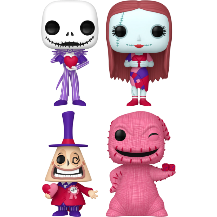 Funko Pop! The Nightmare Before Christmas - Halloween Town Valentines Bundle - (Set of 4) - The Amazing Collectables