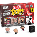 Funko Pop! WWE - Bret “Hit Man” Hart, Shawn Michaels, “Mean” Gene Okerlund & Mystery Bitty Series 01 - (4 Pack) - The Amazing Collectables