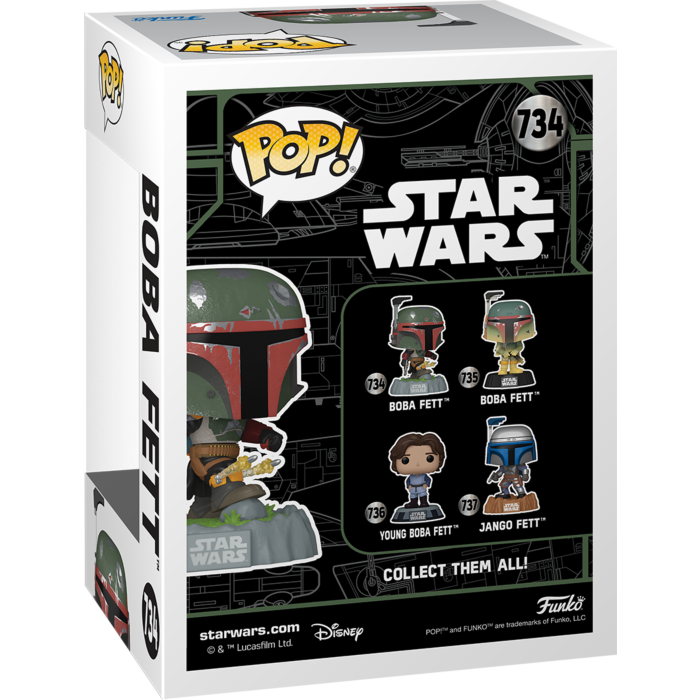 Funko Pop! tar Wars  - Fett Legacy - Boba Fett with Kneepad Rockets