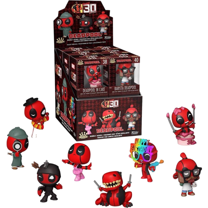 Funko! Deadpool - 3" Scale Mini Vinyl Figure (Display of 12) - The Amazing Collectables