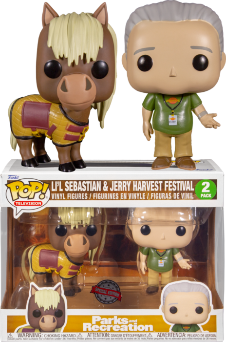 Funko Pop! Parks and Recreation - Jerry & Li’l Sebastian - 2-Pack - The Amazing Collectables