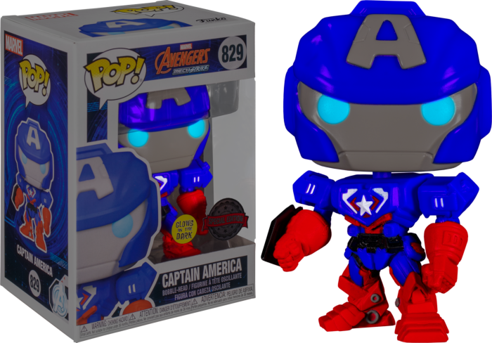 Funko Pop! Avengers Mech Strike - Captain America Mech Glow in the Dark