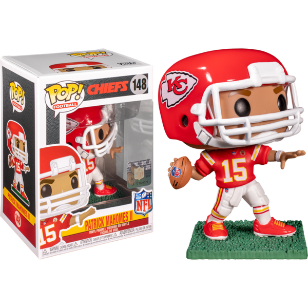 Funko NFL Kansas City Chiefs POP Football Patrick Mahomes Vinyl Figure 148  - ToyWiz