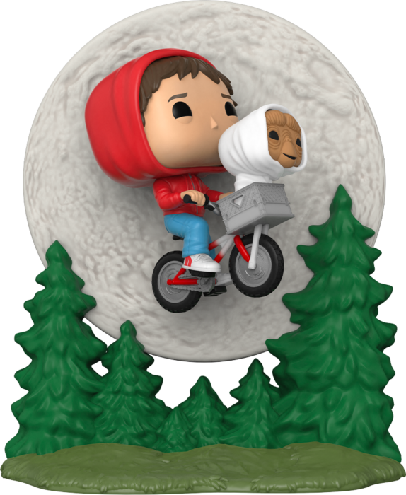 Funko Pop! E.T. The Extra-Terrestrial - Elliott & E.T. Flying Over Moon Glow in the Dark Movie Moments - 2-Pack - The Amazing Collectables