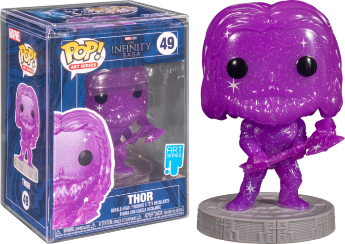 Funko Pop! Avengers 4: Endgame - Thor Purple Infinity Stone Artist Series with Pop! Protector