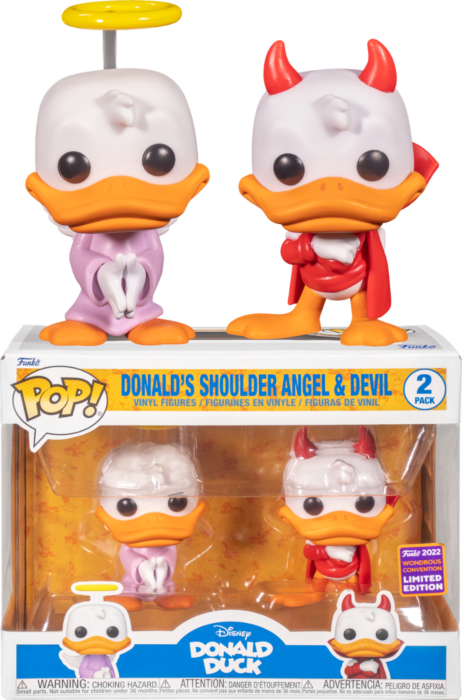 Funko Pop! Disney - Donald Duck’s Shoulder Angel & Devil - 2-Pack (2022 Wondrous Convention Exclusive) - The Amazing Collectables