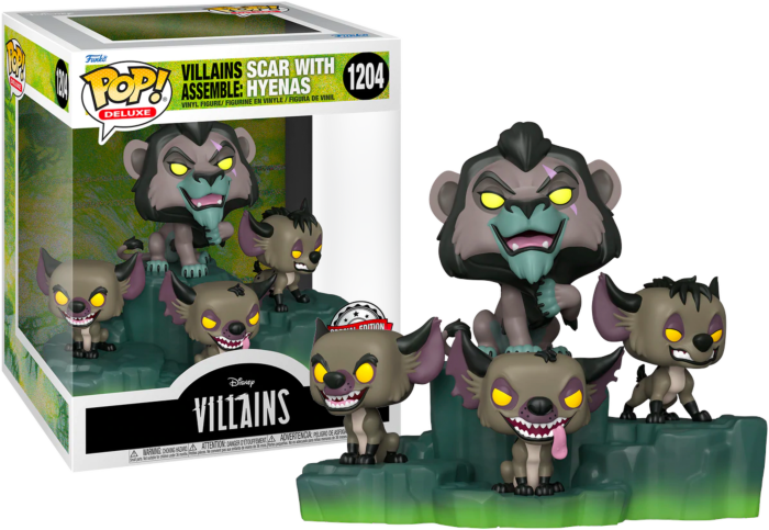 Funko Pop! Disney Villains: Assemble - Scar with Hyenas Deluxe Diorama