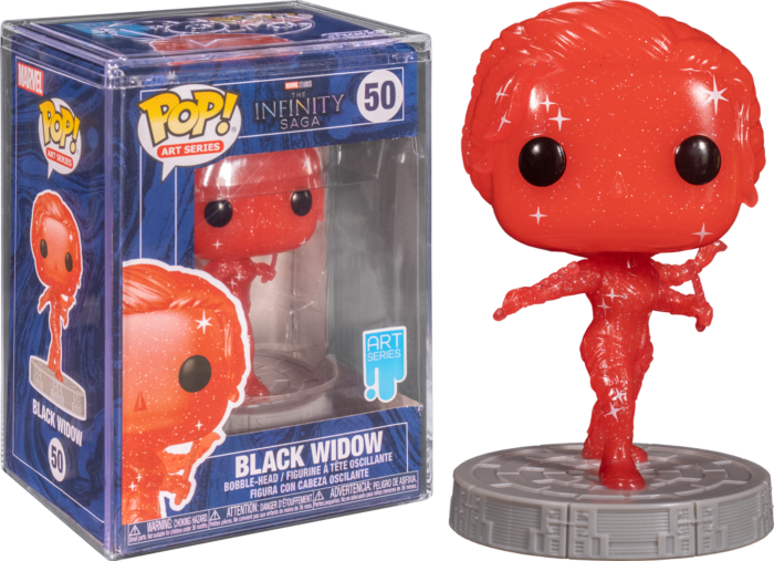 Funko Pop! Avengers 4: Endgame - Black Widow Red Infinity Stone Artist Series with Pop! Protector