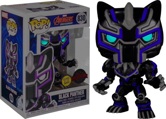 Funko Pop! Avengers Mech Strike - Black Panther Mech Glow in the Dark