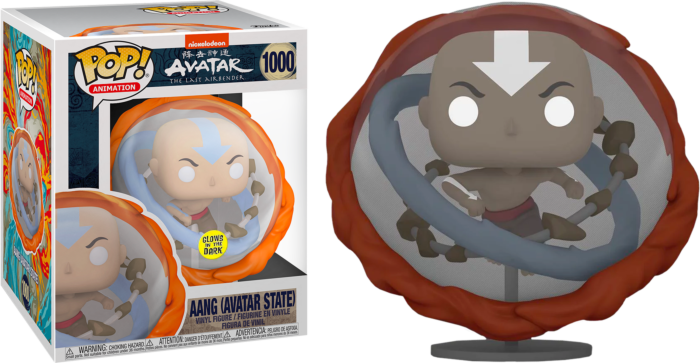 Funko Pop! Avatar: The Last Airbender - Aang in Avatar State Glow in the Dark 6” Super Sized
