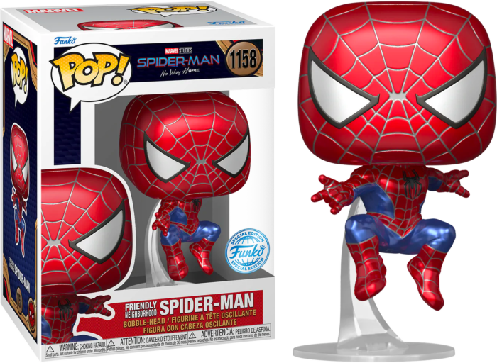 Funko Pop! Spider-Man: No Way Home - Friendly Neighborhood Spider-Man Metallic