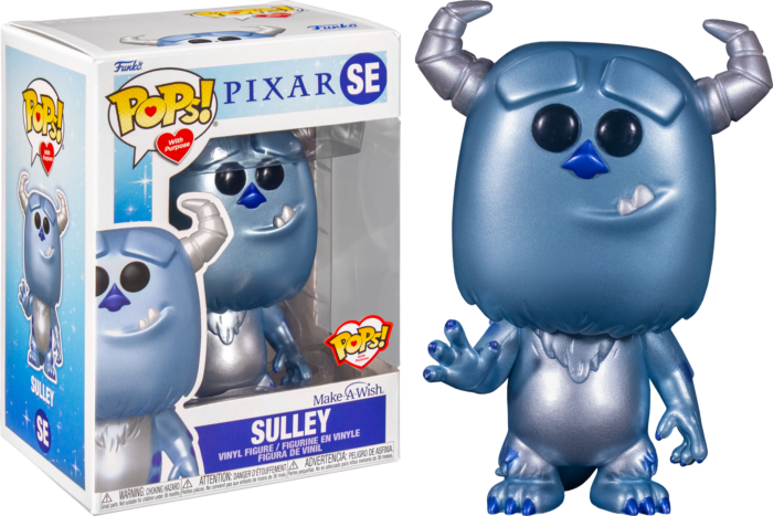 Funko Pop! Monsters, Inc. - Sulley Make A Wish Blue Metallic (Pops with Purpose) - The Amazing Collectables