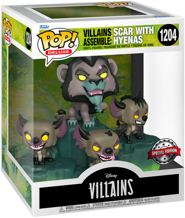 Funko Pop! Disney Villains: Assemble - Scar with Hyenas Deluxe Diorama