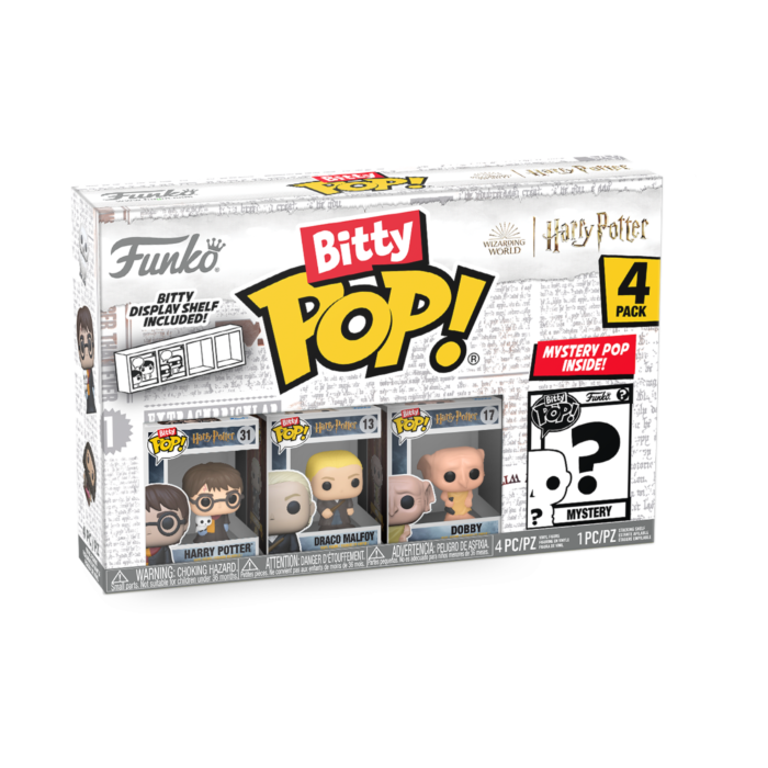 Funko Pop! Harry Potter - Harry Potter, Draco Malfoy, Dobby & Mystery Bitty - 4-Pack - The Amazing Collectables
