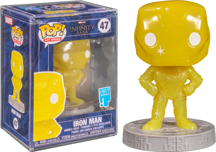 Funko Pop! Avengers 4: Endgame - Iron Man Yellow Infinity Stone Artist Series with Pop! Protector