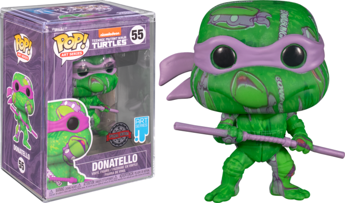 Funko Pop! Teenage Mutant Ninja Turtles II: The Secret of the Ooze - Donatello Artist Series with Pop! Protector