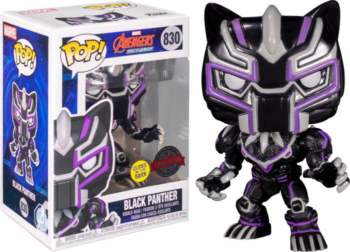 Funko Pop! Avengers Mech Strike - Black Panther Mech Glow in the Dark