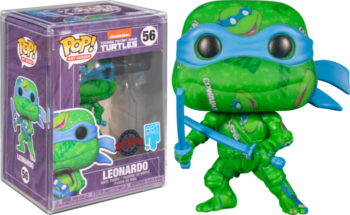 Funko Pop! Teenage Mutant Ninja Turtles II: The Secret of the Ooze - Leonardo Artist Series with Pop! Protector
