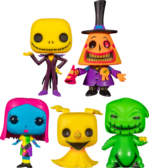Funko Pop! The Nightmare Before Christmas - Blacklight Town - Bundle (Set of 5) - The Amazing Collectables