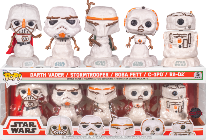Funko Pop! Star Wars: Holiday - Snowman - 5-Pack - The Amazing Collectables