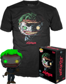 Funko Pop! Batman: Death of the Family - The Joker with Joker Tee Glow in the Dark - Vinyl Figure & T-Shirt Box Set - The Amazing Collectables