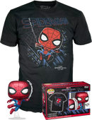 Funko Pop! Spider-Man: No Way Home - Spider-Man Diamond Glitter - Vinyl Figure & T-Shirt Box Set - The Amazing Collectables