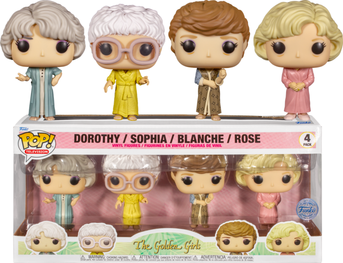 Funko Pop! The Golden Girls - Rose, Dorothy, Blanche & Sophia in Robes - 4-Pack - The Amazing Collectables