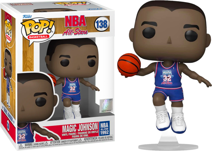 Funko Pop! NBA Basketball - Magic Johnson Blue 1991 All Star Jersey
